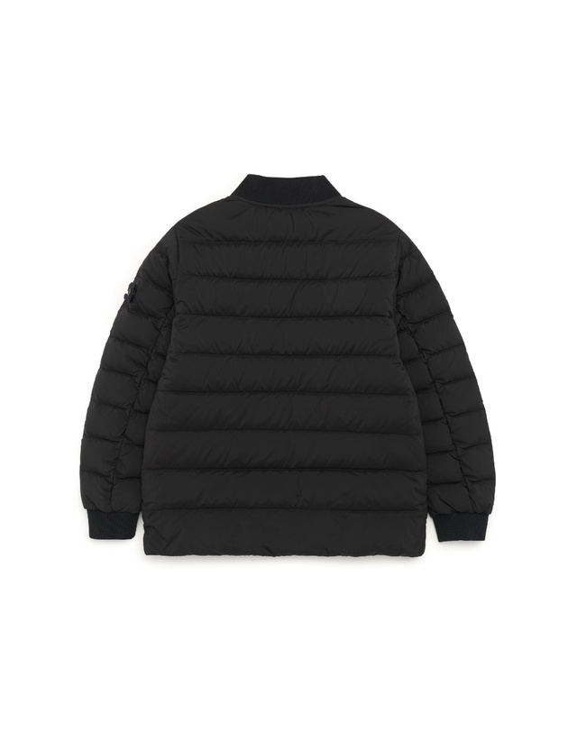 내셔널지오그래픽 키즈 내셔널지오그래픽키즈 내셔널지오그래픽 K224UDW910 키즈 야구넥 경량 다운 점퍼 CARBON BLACK 착용컷