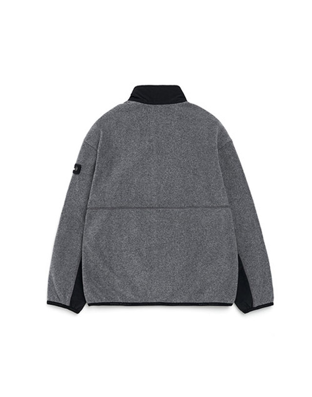 내셔널지오그래픽키즈 내셔널지오그래픽 키즈 N214KFT240 FLEECE 트레이닝 F-ZIP M_GREY 착용컷