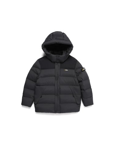 [최대 20% 쿠폰 혜택] 내셔널지오그래픽 K224UDW940 키즈 AIR BREATH 숏 다운 점퍼 CARBON BLACK
