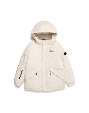 내셔널지오그래픽 K224UDW820 키즈 미드기장 씬 다운 점퍼 IVORY