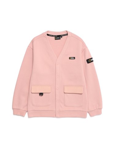 [최대 20% 쿠폰 혜택] 내셔널지오그래픽 키즈 K223UCD010 저지 가디건 PINK