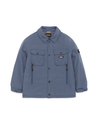 [최대 20% 쿠폰 혜택] 내셔널지오그래픽 키즈 K223UPD060 셔츠형 패딩 JP HARBORBLUE