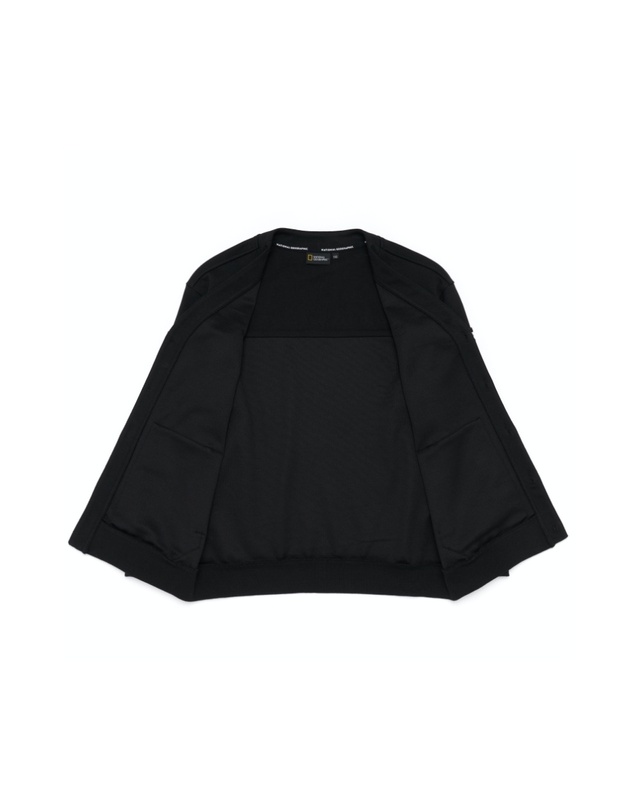 내셔널지오그래픽 키즈 내셔널지오그래픽키즈 내셔널지오그래픽 K221UCD910 키즈 저지 가디건 CARBON BLACK 착용컷