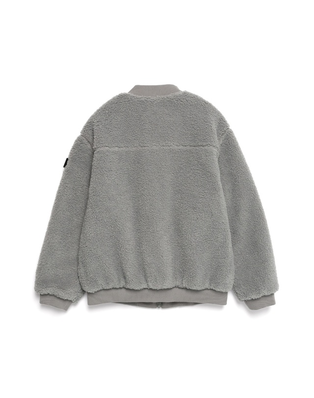 내셔널지오그래픽 키즈 내셔널지오그래픽키즈 내셔널지오그래픽 K224UFJ950 키즈 항공 리버시블 플리스 풀집업 LAUREL OAK 착용컷