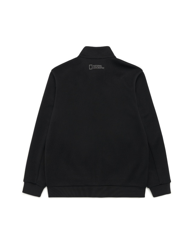 내셔널지오그래픽 키즈 내셔널지오그래픽키즈 K223UFT240 베이직 담보루 트레이닝 F-ZIP CARBONBLACK 착용컷