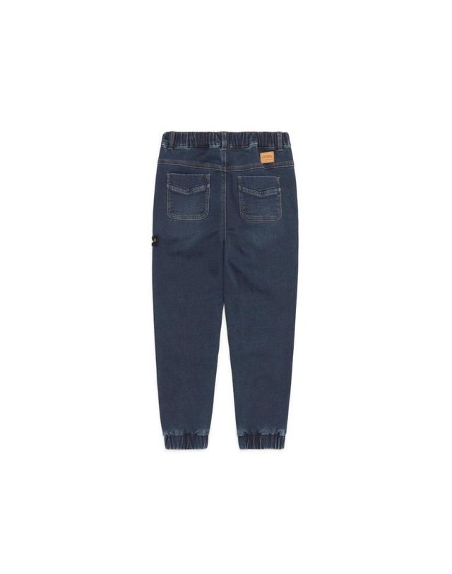 내셔널지오그래픽 키즈 내셔널지오그래픽키즈 내셔널지오그래픽키즈 K224UPT150 데님 컴포터블 조거 팬츠(기모) DBLUE 착용컷