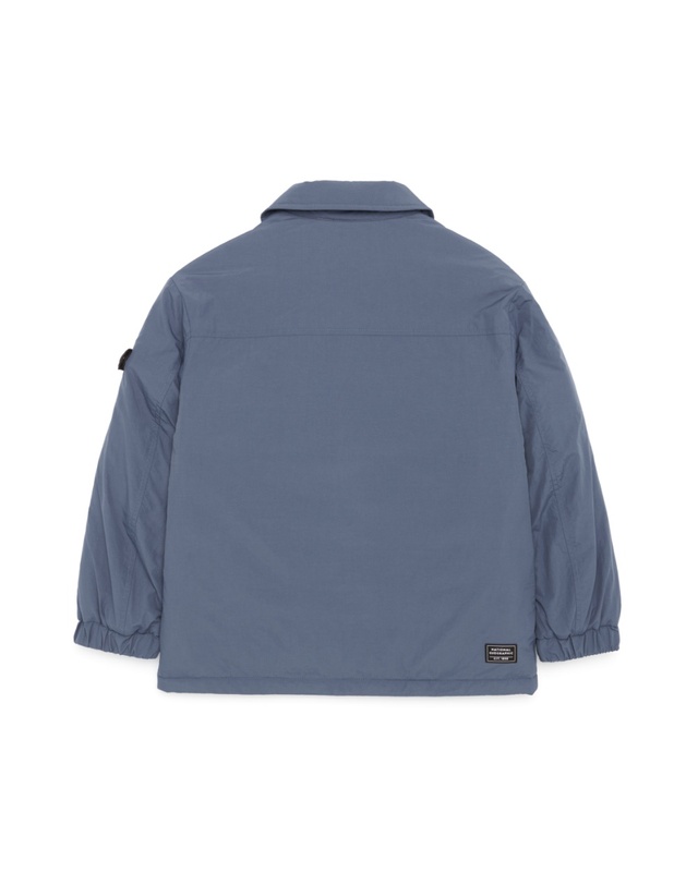 내셔널지오그래픽키즈 내셔널지오그래픽 키즈 K223UPD060 셔츠형 패딩 JP HARBORBLUE 착용컷