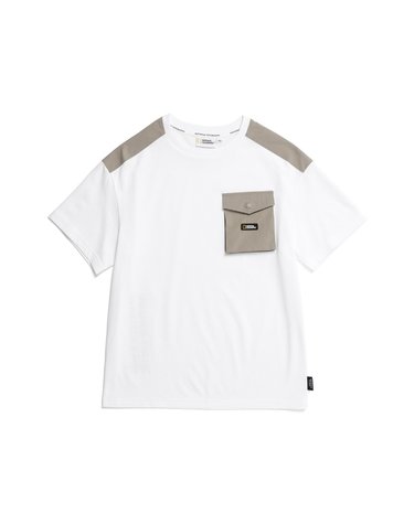 [최대 20% 쿠폰 혜택] 내셔널지오그래픽 키즈 K232UTS930 어드벤쳐 포켓 H/TEE WHITE