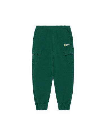 [최대 20% 쿠폰 혜택] 내셔널지오그래픽 키즈 K233UPT910 카고포켓 트레이닝 조거 팬츠 BOTANICAL GARDEN GREEN