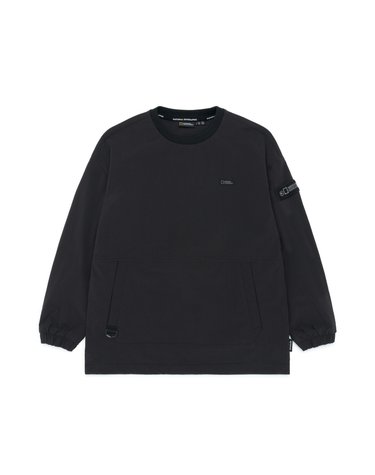 내셔널지오그래픽 키즈 K233USW810 어드벤처 우븐 맨투맨 CARBON BLACK