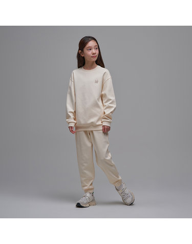 내셔널지오그래픽키즈 [최대 20% 쿠폰 혜택] 내셔널지오그래픽 키즈 K241UPB910 동물와펜 맨투맨 SET CREAM