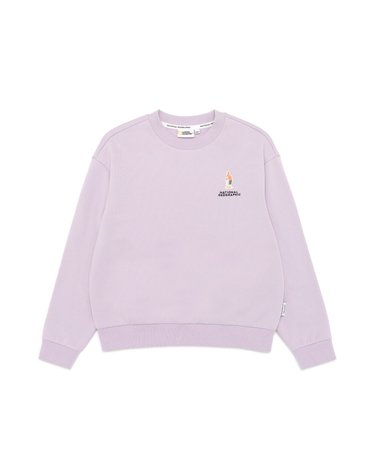 [최대 20% 쿠폰 혜택] 내셔널지오그래픽 키즈 K234GSW010 여아 맨투맨(기모) LAVENDER