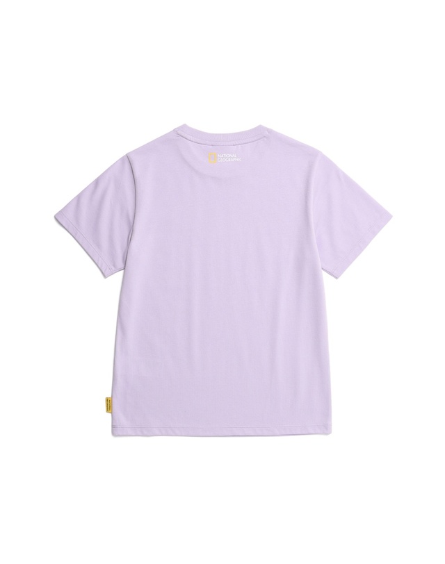 내셔널지오그래픽키즈 내셔널지오그래픽 키즈 K235UTS920 네오디 빅로고 H/TEE LAVENDER 착용컷