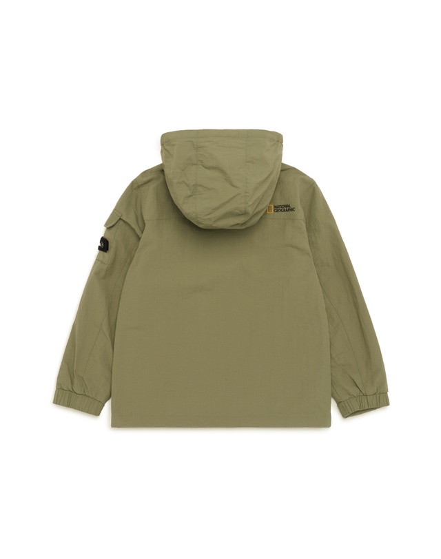 내셔널지오그래픽키즈 내셔널지오그래픽 키즈 K231UJP930 BASIC 바람막이 JP LICHEN KHAKI 착용컷