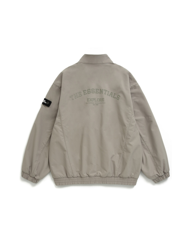 내셔널지오그래픽키즈 내셔널지오그래픽 키즈 K233UFT930 우븐 트레이닝 자켓 GRAY BEIGE 착용컷