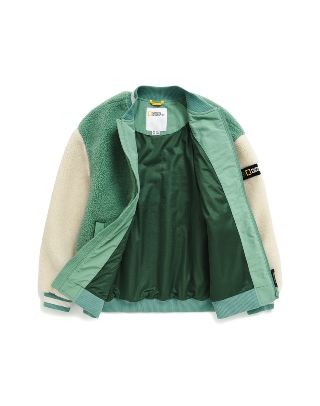 내셔널지오그래픽키즈 내셔널지오그래픽 키즈 K234UFJ940 스태디엄 플리스 자켓 MINTGREEN 착용컷