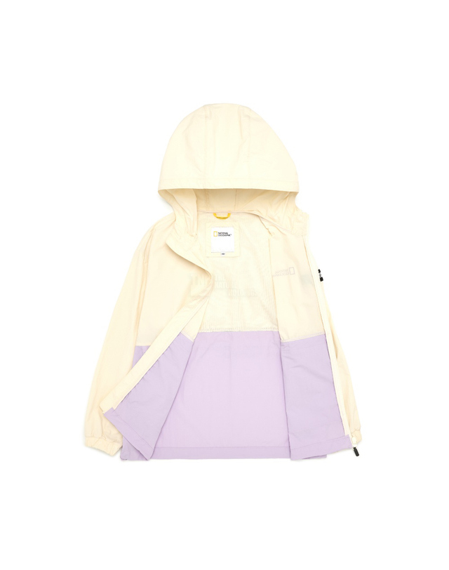 내셔널지오그래픽키즈 내셔널지오그래픽 키즈 K232UFT850 포켓 후드 트레이닝 자켓 LAVENDER 착용컷