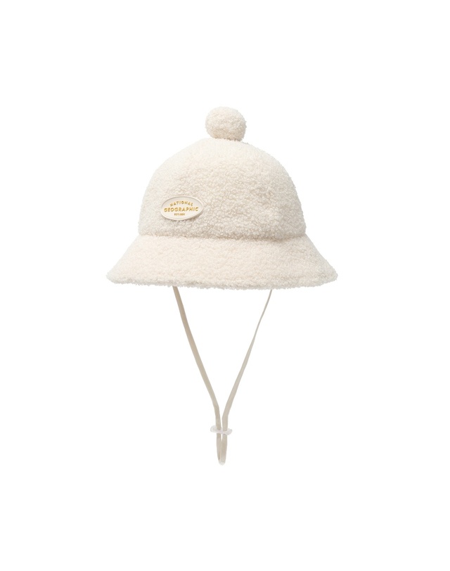 내셔널지오그래픽키즈 내셔널지오그래픽 키즈 K234KHA060 부클돔햇 IVORY 착용컷