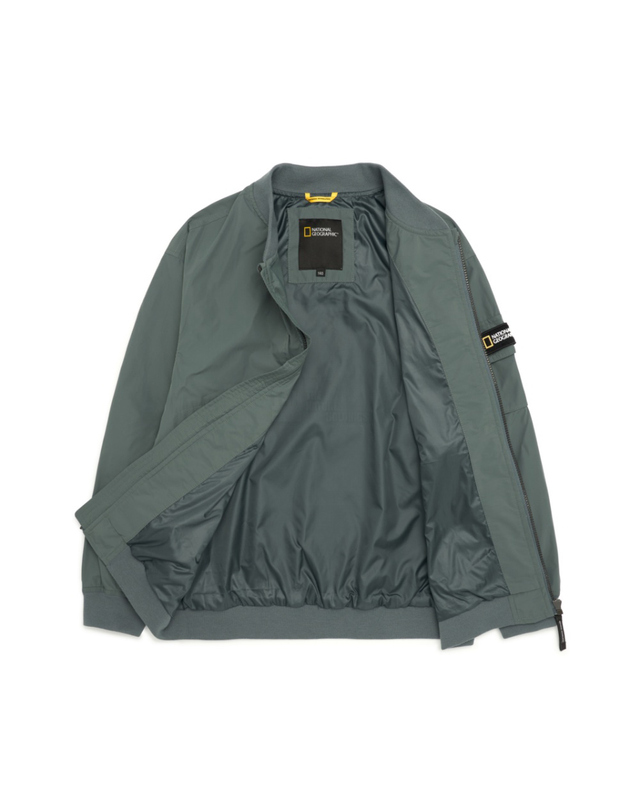 내셔널지오그래픽 키즈 내셔널지오그래픽키즈 K231UJP040 어드벤쳐 항공자켓 G/KHAKI 착용컷