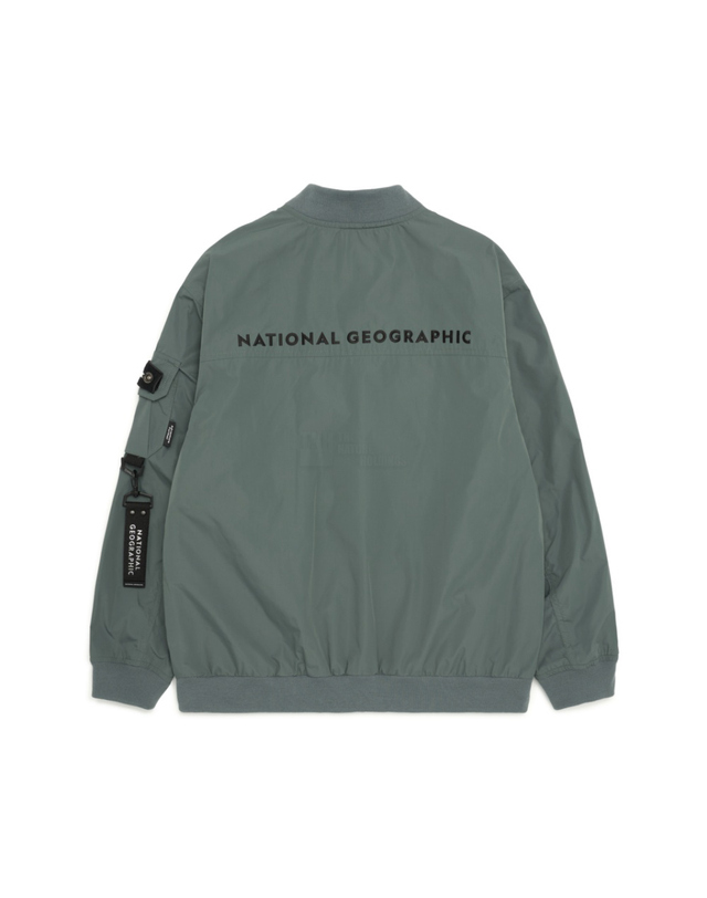 내셔널지오그래픽 키즈 내셔널지오그래픽키즈 K231UJP040 어드벤쳐 항공자켓 G/KHAKI 착용컷