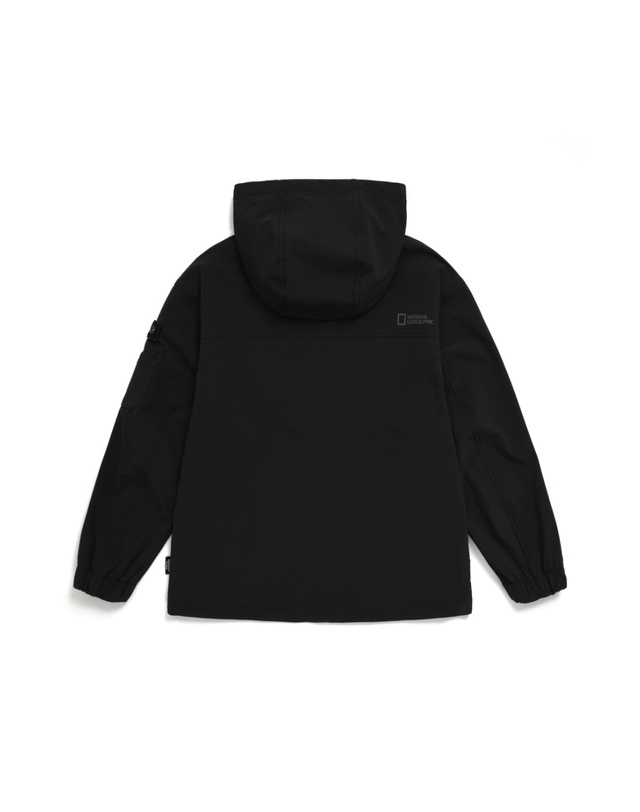 내셔널지오그래픽키즈 내셔널지오그래픽 키즈 K233UFT210 어드벤처 아노락 CARBON BLACK 착용컷