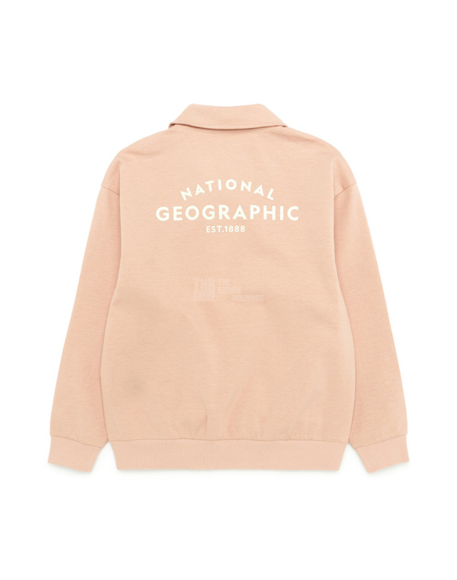 내셔널지오그래픽키즈 내셔널지오그래픽 키즈 K231USW210 하프 집업 카라 MTM PEACH BEIGE 착용컷