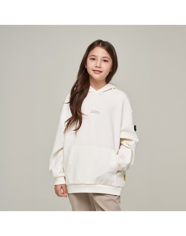 [최대 20% 쿠폰 혜택] K243UHD910 백그래픽 후드 티셔츠 IVORY
