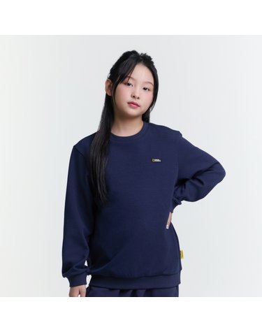 [최대 20% 쿠폰 혜택] K255USW920 스몰로고 맨투맨 NAVY