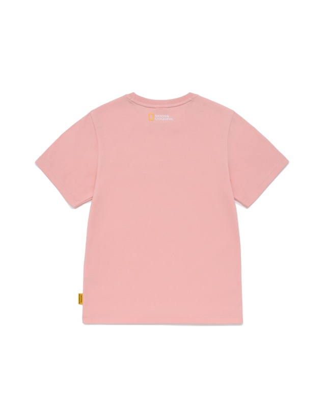 내셔널지오그래픽키즈 내셔널지오그래픽 키즈 K245UTS920 네오디 빅로고 반팔 PEACH 착용컷