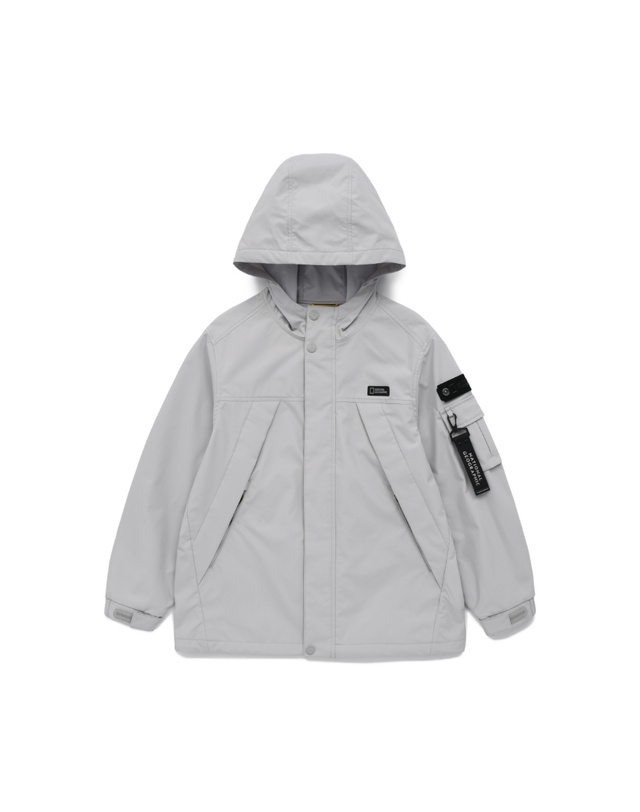 내셔널지오그래픽키즈 내셔널지오그래픽 키즈 K241UJP810 어드벤처 오거스틴 점퍼 GLACIERGREY 착용컷