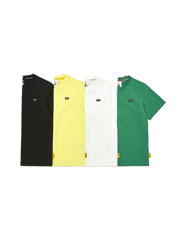 내셔널지오그래픽키즈 내셔널지오그래픽 키즈 K245UTS910 네오디 스몰로고 반팔 LEMON 착용컷