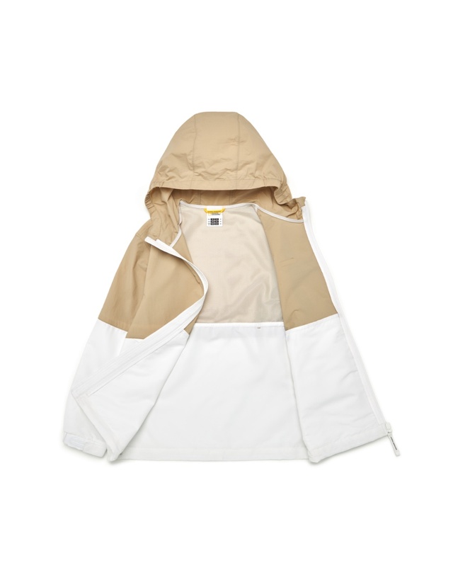내셔널지오그래픽키즈 내셔널지오그래픽 키즈 K242UJK920 올라운드 컬러블럭 바람막이 LBEIGE 착용컷