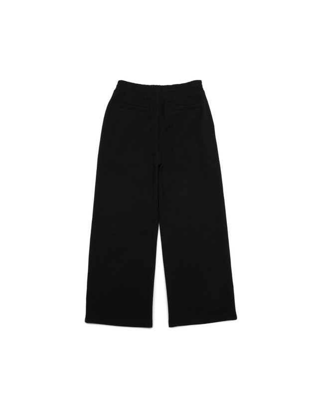 내셔널지오그래픽 키즈 내셔널지오그래픽키즈 K243GPT910 니트 와이드핏 트레이닝 팬츠 CARBONBLACK 착용컷