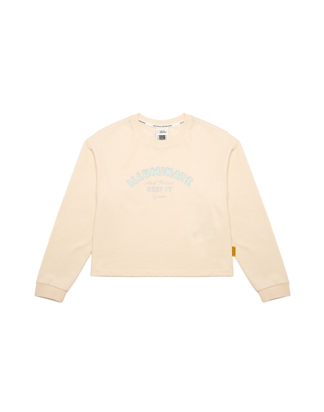 내셔널지오그래픽 키즈 내셔널지오그래픽키즈 K243GPB910 여아 싱글 티셔츠 SET IVORY 착용컷