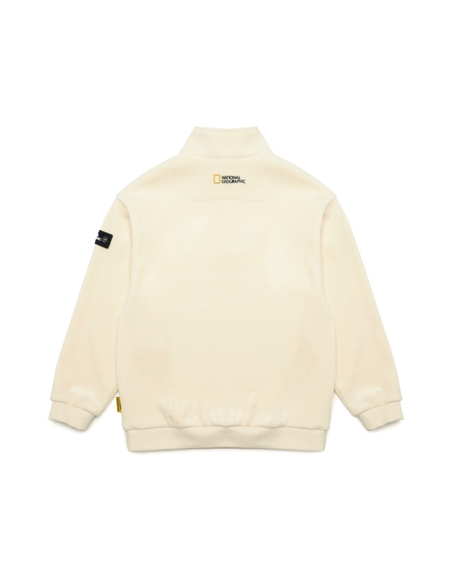 내셔널지오그래픽 키즈 내셔널지오그래픽키즈 K244USW990 코듀로이 반집업 맨투맨 CREAM 착용컷