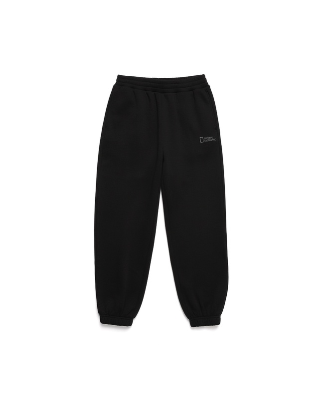 내셔널지오그래픽 키즈 내셔널지오그래픽키즈 K244UPB910 맨투맨/팬츠 SET (기모) CARBONBLACK 착용컷
