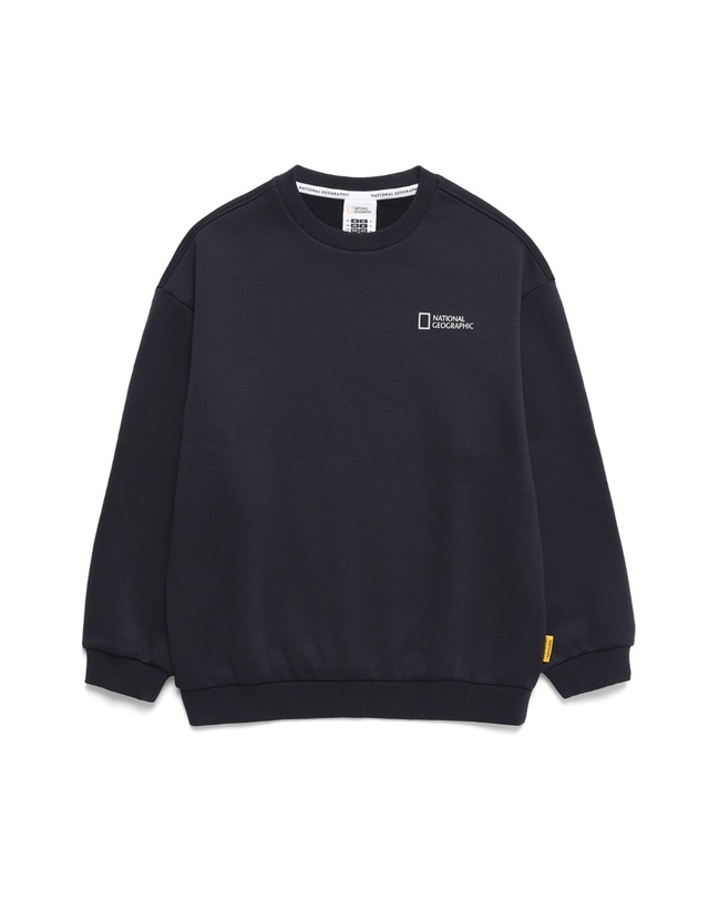 내셔널지오그래픽 키즈 내셔널지오그래픽키즈 K244UPB910 맨투맨/팬츠 SET (기모) NAVY 착용컷