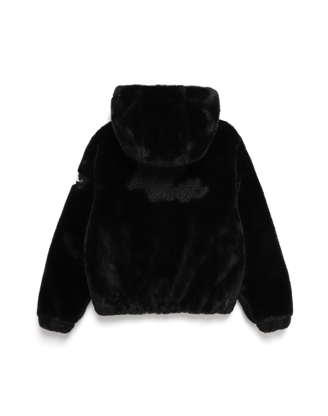 내셔널지오그래픽 키즈 내셔널지오그래픽키즈 K244GFJ910 퍼 후드 자켓 CARBONBLACK 착용컷