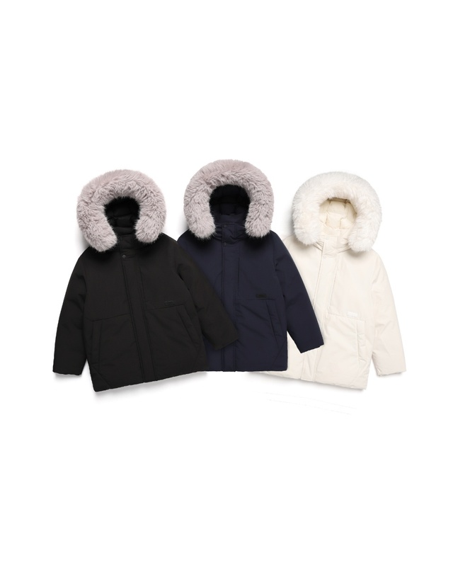 내셔널지오그래픽 키즈 내셔널지오그래픽키즈 K244UDW970 벨루가 덕 다운 점퍼 IVORY 착용컷