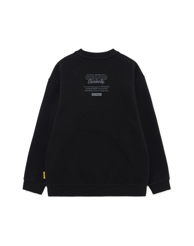 내셔널지오그래픽 키즈 내셔널지오그래픽키즈 K251UPB910 맨투맨 SET CARBONBLACK 착용컷