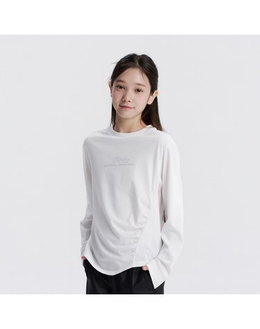 [최대 20% 쿠폰 혜택] K253GTS810 어드벤처 세미크롭 싱글 티셔츠 WHITE