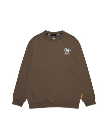 [최대 20% 쿠폰 혜택] K253USW940 시즌 백그래픽 맨투맨 BROWN