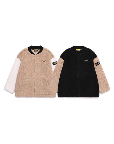 [최대 20% 쿠폰 혜택] N204KFT020 소매배색 FLEECE 뽀글이 F-ZIP 2 종택 1