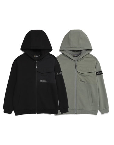 [최대 20% 쿠폰 혜택] K223UFT230 WOVEN MIX 트레이닝 집업자켓 2 종택 1