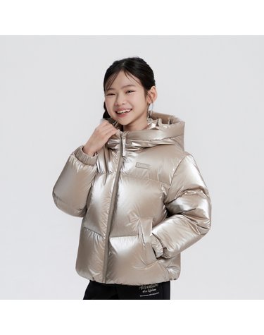 [최대 20% 쿠폰 혜택] K254GDW910 여아 글라리스 덕 다운 점퍼  GOLD BEIGE