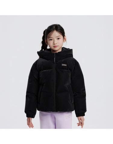 K254GDW910 여아 글라리스 덕 다운 점퍼 CARBON BLACK