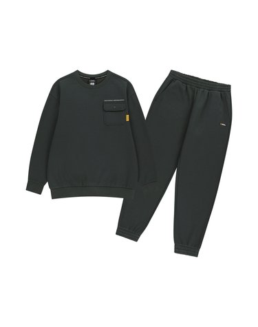 K254UPB910 맨투맨 상하 SET (기모) D/GREY