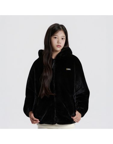 [최대 20% 쿠폰 혜택] K254UFJ920 에코퍼 자켓 CARBON BLACK