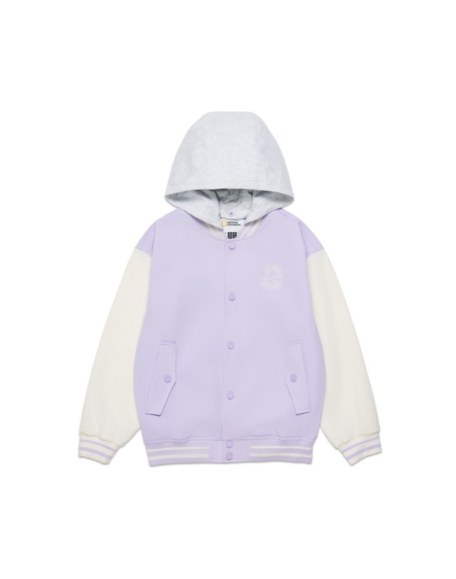 내셔널지오그래픽 키즈 내셔널지오그래픽키즈 K251UJP930 우븐 베이스볼 점퍼 3종택 1 착용컷
