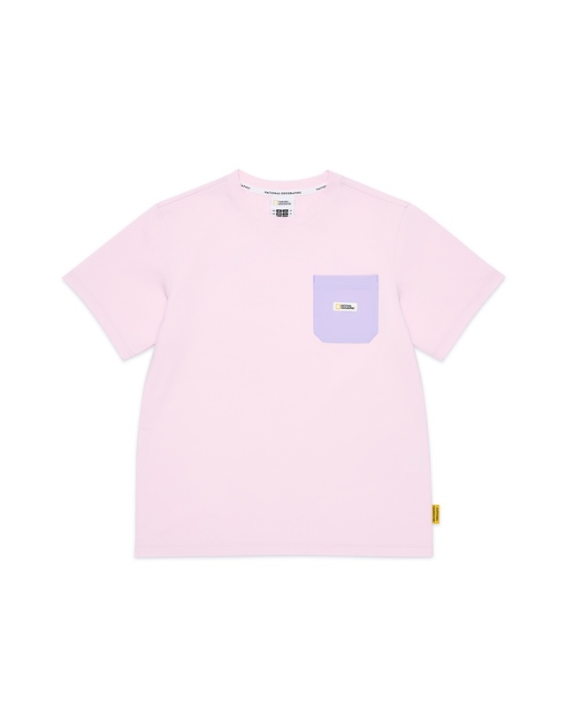 내셔널지오그래픽 키즈 내셔널지오그래픽키즈 K252UPB910 5부 상하 SET LPINK 착용컷